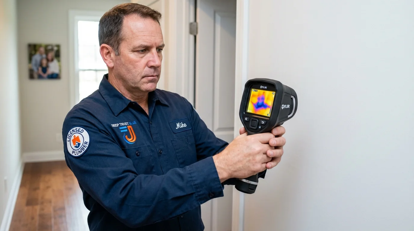 Thermal imaging leak detection by Johns Plumbing LLC in Oak Brook